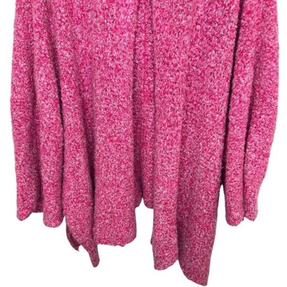 Free People Pink Prickly Pear Boho Oversized BFF Open Cardigan Large - Picture 7 of 14